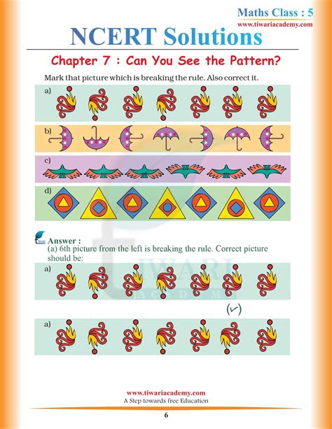 NCERT Solutions for Class 5 Maths Chapter 7 Can You See the Pattern.