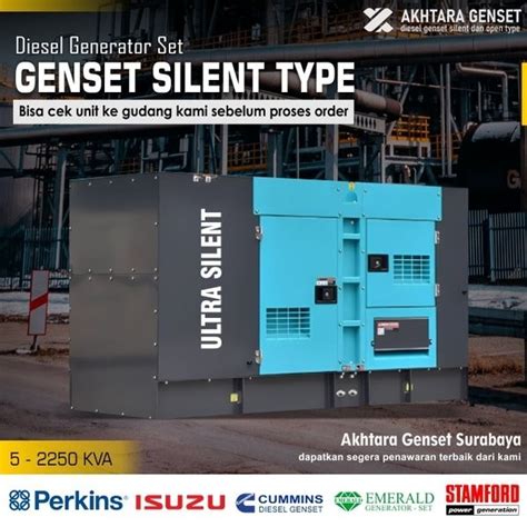 Jual Harga Mesin Genset Silent Kva Kva Kva Perkins Cummins