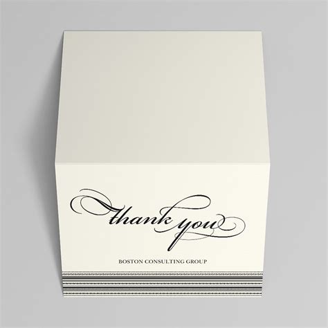 Formal Thank You Card By 123print