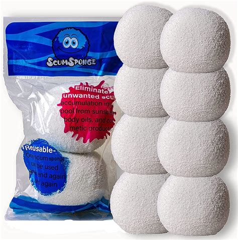 Amazon ScumSponge For Hot Tub To Soak Up Oils Original Oil Absorbing SpongeBall
