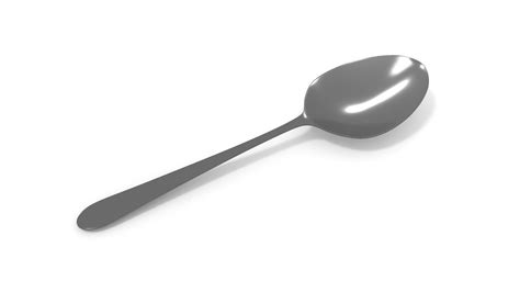 Grey Spoon 3d Turbosquid 1482090