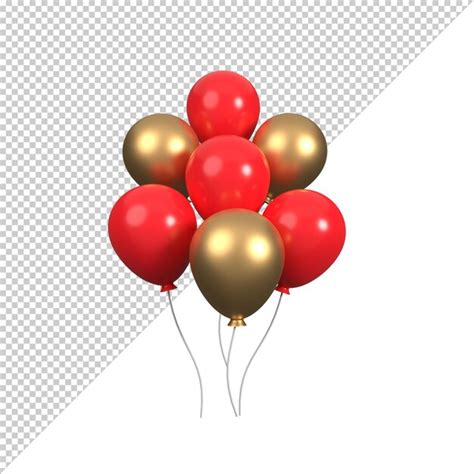 Premium PSD Ballon 3d Illustration Rendering