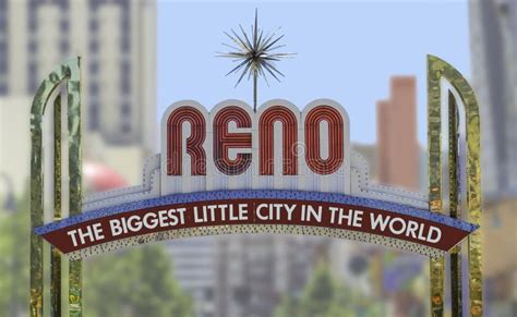 Reno sign stock photo. Image of travel, lights, illumination - 2008794