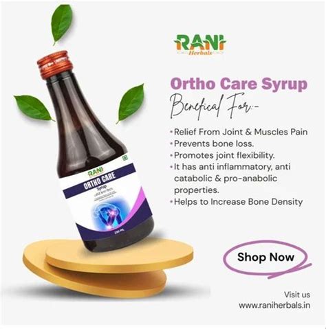 Orthocare Syrup 200ml At 32 Bottle Herbal Joint Pain Syrup In