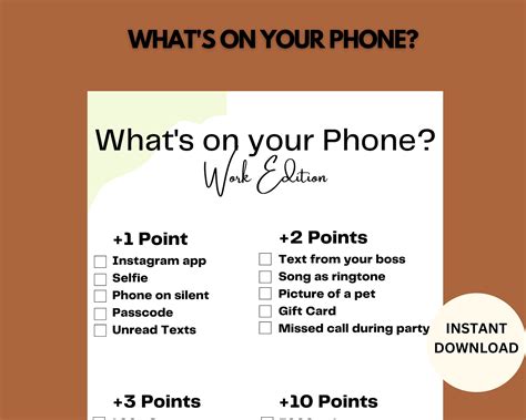 What S On Your Phone Fun Icebreaker Game Icebreaker Games Dinner