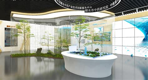 中药产业展厅3d效果图3d设计联系我 站酷zcool