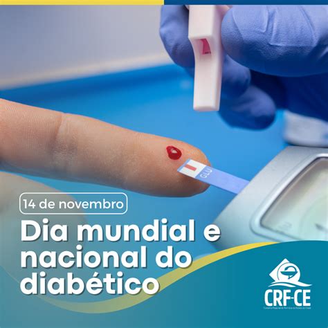 Calendário 14 de Novembro Dia mundial e nacional do diabético CRF CE