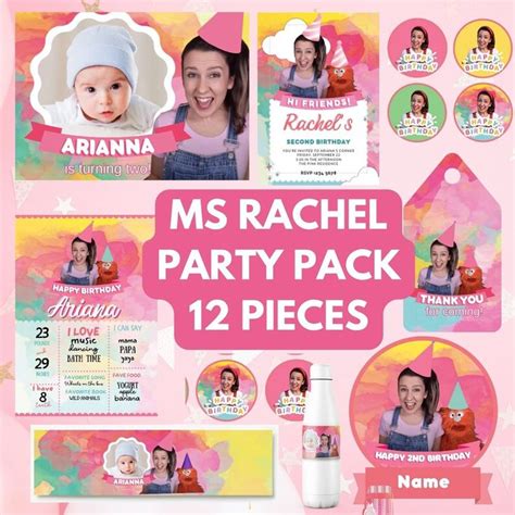 MS RACHEL PARTY Bundle 12 Piece Ms Rachel Birthday Etsy Australia