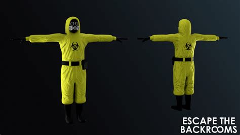 Escape The Backrooms Hazmat Free 3D Model By Cyberon1ck