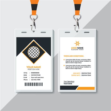 Creative Id Card Design Template 5860490 Vector Art At Vecteezy