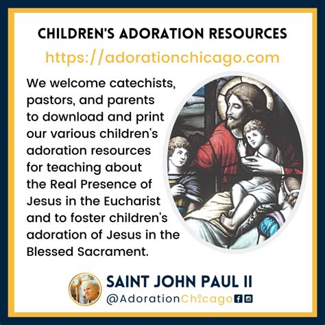 Print these Children’s Adoration Resources - Adoration Chicago