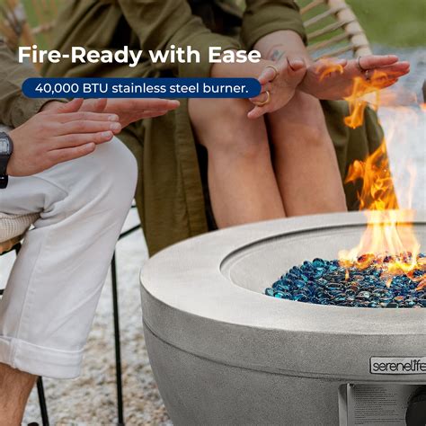 Outdoor Propane Fire Pit Table Csa Etl Certified Safe Pulse