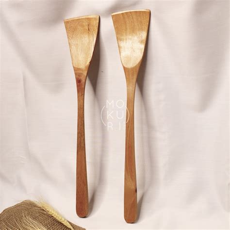 Jual Shikakui Hera Mahoni Spatula Kayu Mahoni Wooden Spatula