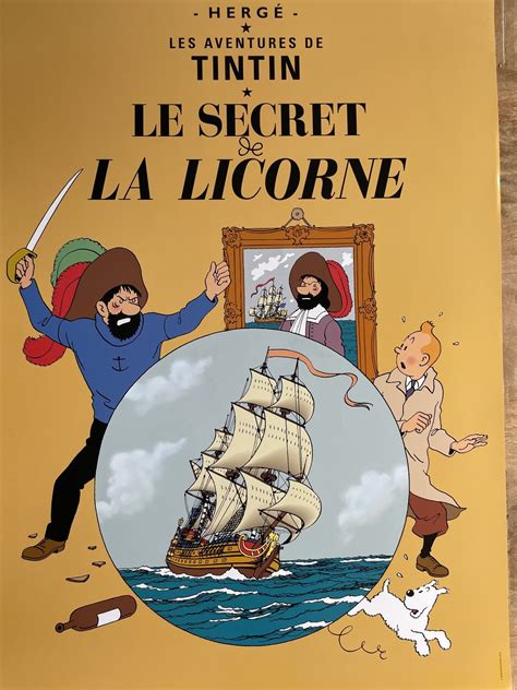 Herge Les Adventures De Tintin Poster Whoppah