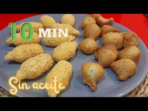 Deliciosos buñuelos de bacalao congelados hechos en freidora de aire