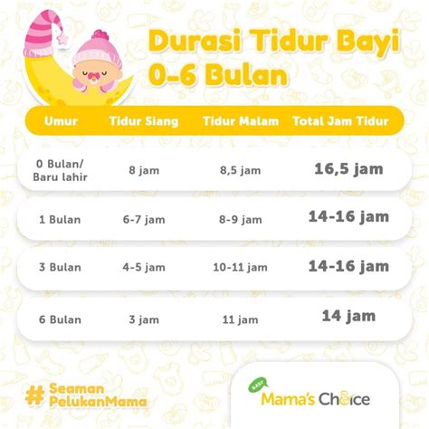 Waktu Jam Tidur Bayi Yang Baru Lahir Hingga 12 Bulan