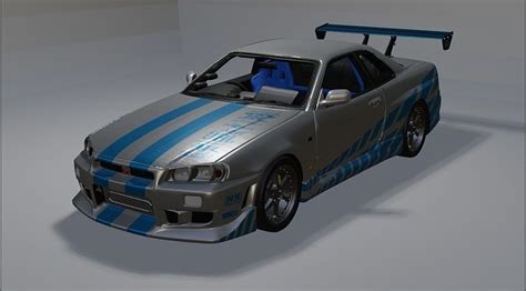 Skyline Gtr R34 2f2f Brian 3d Model 3d Printable Cgtrader