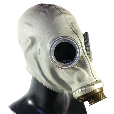 Soviet Era Gas Mask GP 5 Grey Rubber Protection Face Respirator Size