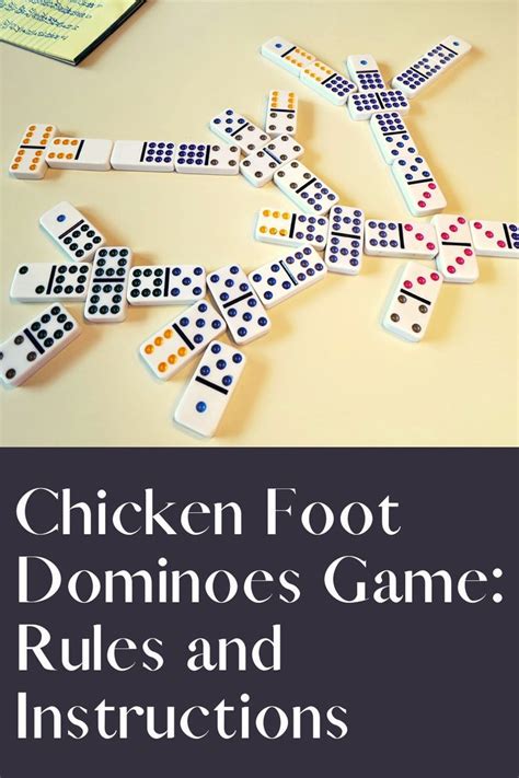 Chicken Foot Dominoes Game: Rules and Instructions | Domino games, Fun ...