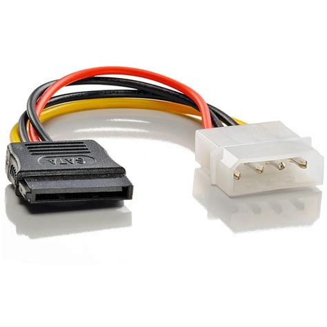 Cabo Conversor Molex IDE 4 Pinos Para SATA HD SSD DVD DRIVE