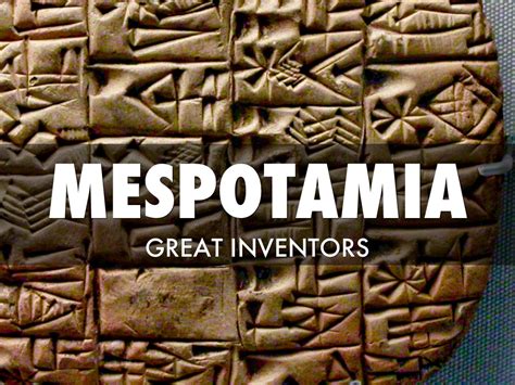 Mesopotamian Inventions by Cole Hilton