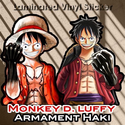 ONE PIECE LUFFY ARMAMENT HAKI LAMINATED VINYL STICKER | Shopee Philippines