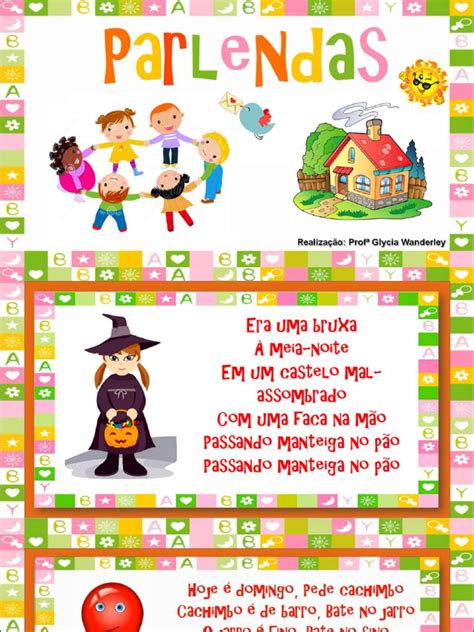 Tipo De Parlenda - Fichas de Leitura - Parlendas | PDF