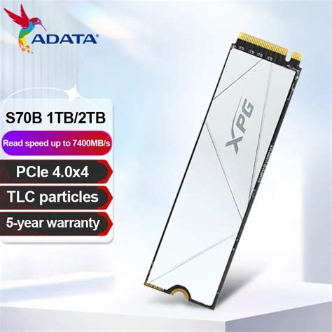 ADATA XPG GAMMIX S70 Blade 1TB 2TB PCIe Gen4 0x4 M 2 2280 Internal