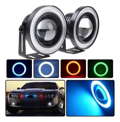 Faros Led Ojo De Ngel Niebla Pulgadas Auto Universal Meses Sin