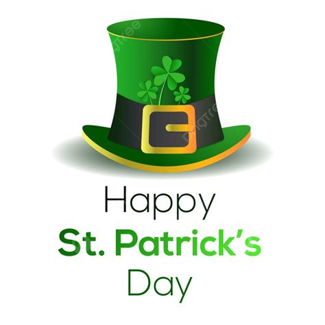 Saint Patrick Hat Vector Hd Images Saint Patricks Creative Green Hat