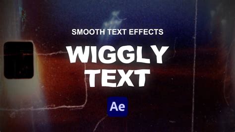 How To Make Wiggly Text In Adobe After Effects YouTube