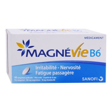 Magnévie B6 100mg 10mg 60 comprimés pelliculés Pharmacie de la Trinite