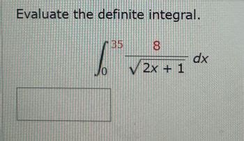 Answered Evaluate The Definite Integral 35 V 0 Bartleby