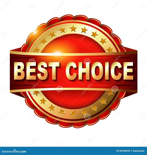 Best Choice Red Label With Stock Illustration Illustration Of Gold