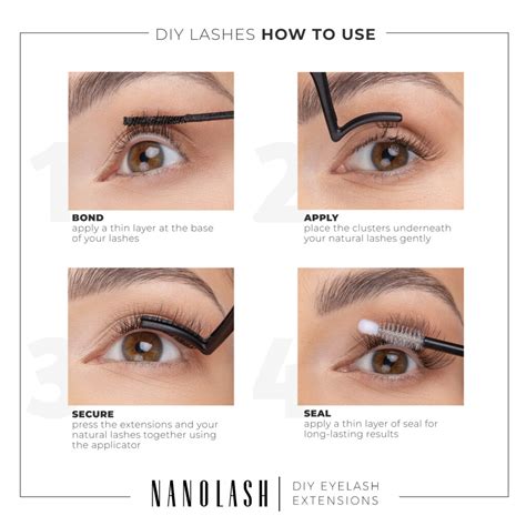 Rese A De Las Pesta As En Racimo De Nanolash Diy Eyelash Extensions