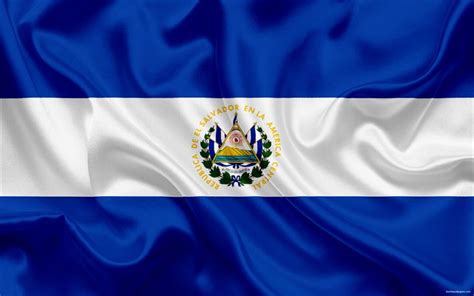 Download wallpapers flag of El Salvador, Central America, El Salvador ...