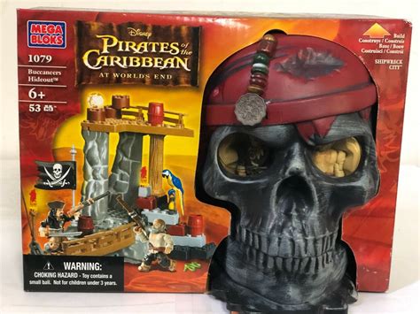 Mega Bloks Pirates Of The Caribbean Skull Playset 1079 Gray 165 Ebay