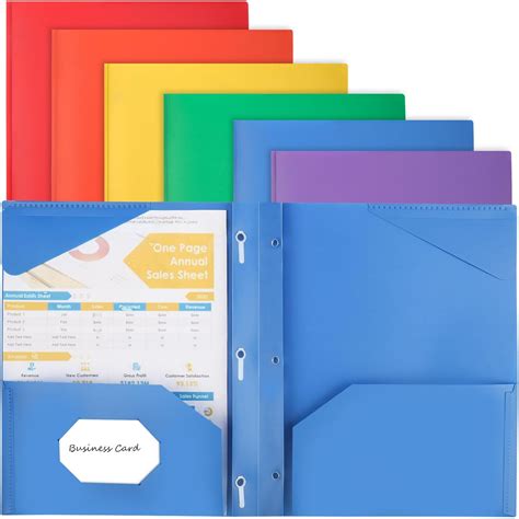 Amazon Pack Folders With Pockets And Prong Plastic Folders