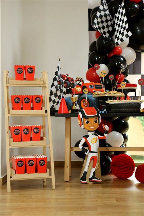 Blaze and the Monster Machines Birthday Party | Kara's Party Ideas ...