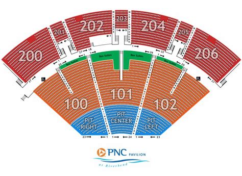 Seating Maps - Mid Florida Amphitheater Parking Map | Printable Maps