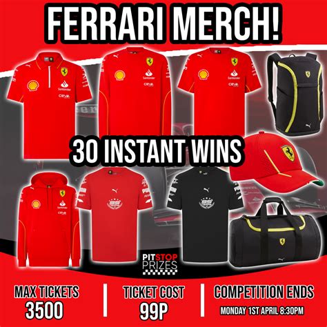 FERRARI MERCH! 30 INSTANT WINS! – PITSTOP PRIZES