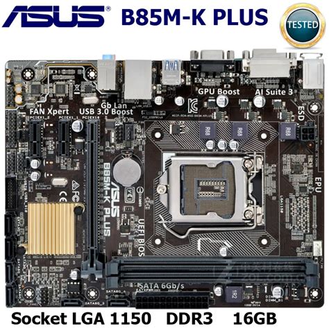 Lga 1150 Asus B85m K Plus Original Placa Mãe Soquete Lga 1150 Ddr3 B85