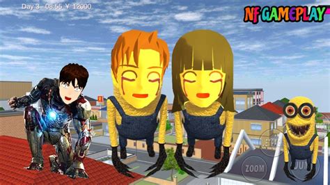 IRONMAN Kaget Yuta Mio Jadi Minion Raksasa Sakura School Simulator