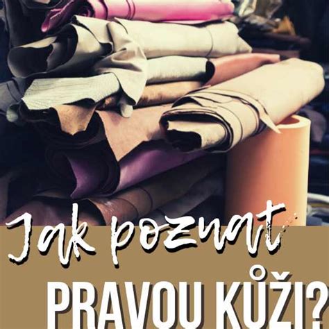 JAK ROZPOZNAT TYPY KŮŽE? - Brašnářství PárTahama