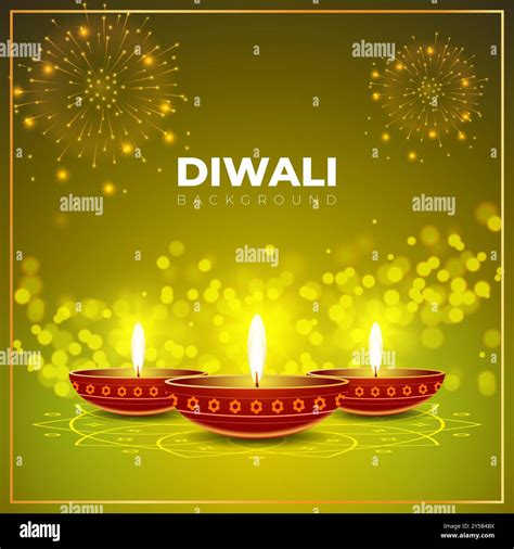 Vector Illustration Of Happy Diwali Decorative Background Template