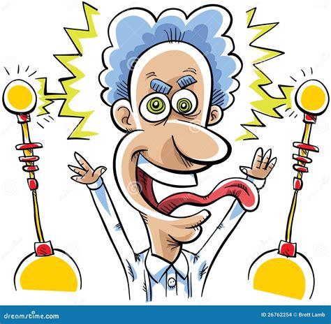 Mad Scientist stock illustration. Image of tongue, laughing - 26762254