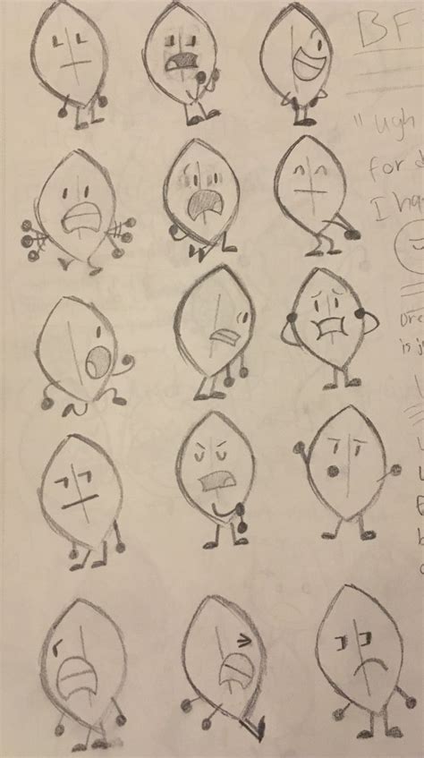 Leafy bfb bfdi drawings in 2024 | Flustered drawing reference, Cute ...