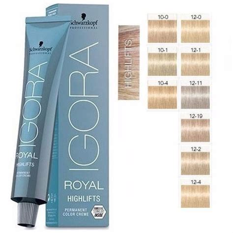 Image Result For Schwarzkopf Igora Royal Permanent Hair Color Highlifts