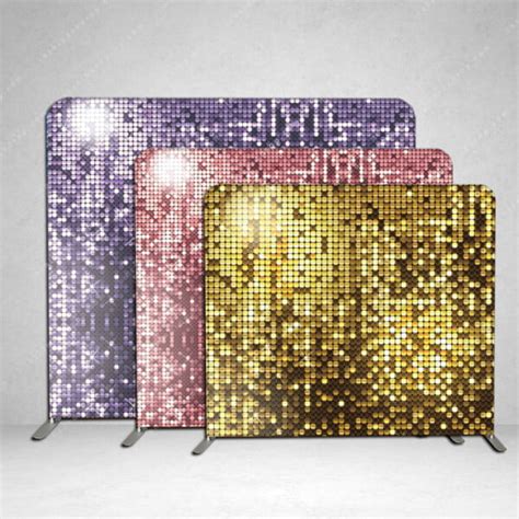 Photo Booth Backdrop Champagne Sparkle Wall Pillow Cover