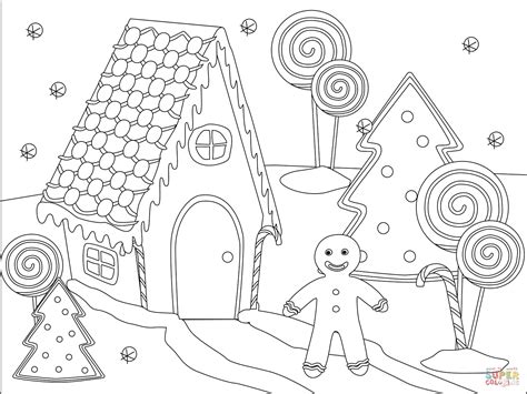 Gingerbread Coloring Pages Printable